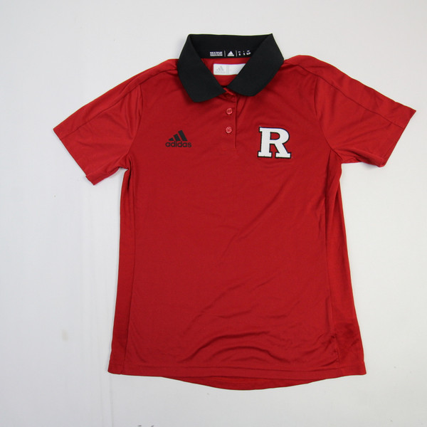 Rutgers Scarlet Knights adidas Climalite Polo Women's Red Used S TOPS-165383