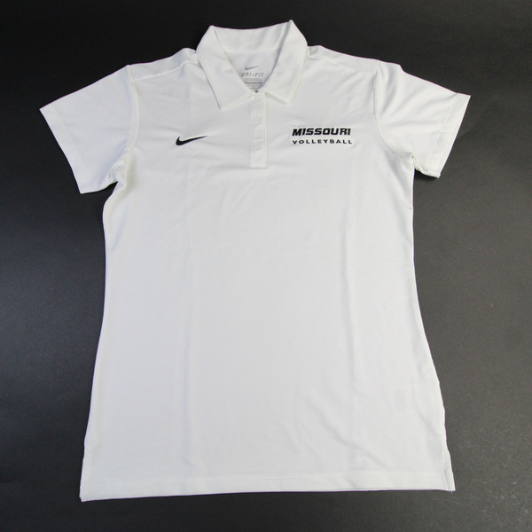 Missouri Tigers Nike Dri-Fit Polo Women's White New L-TOPS-165513