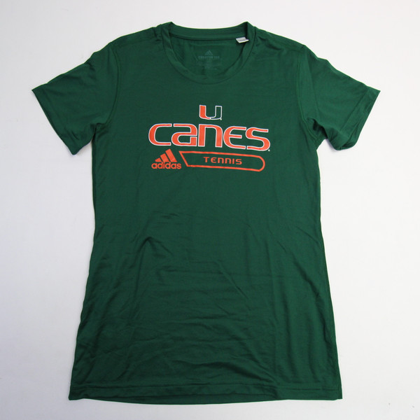 Miami Hurricanes adidas Aeroready Short Sleeve Shirt Women's Multiple Sizes TOPS-165520