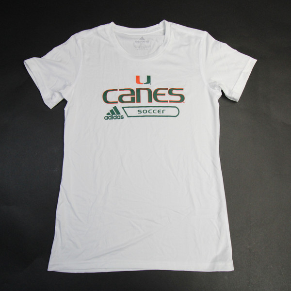 Miami Hurricanes adidas Short Sleeve Shirt Women's Multiple Sizes TOPS-165537