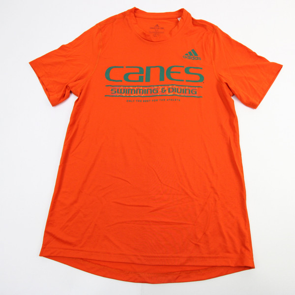 Miami Hurricanes adidas Aeroready Short Sleeve Shirt Men's New without Tags S TOPS-165576