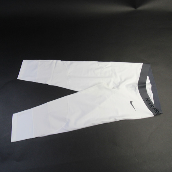 Nike Dri-Fit Compression Pants Women's White New with Tags-PNTS-034259