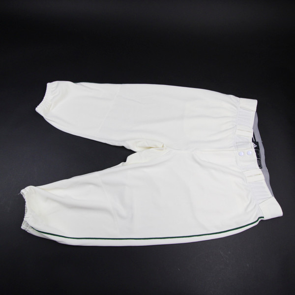 Miami Hurricanes adidas Baseball Pants Men's Cream/Dark Green Used-PNTS-034298