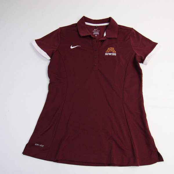 Minnesota Golden Gophers Nike Dri-Fit Polo Women's Maroon/White Used M-TOPS-165911