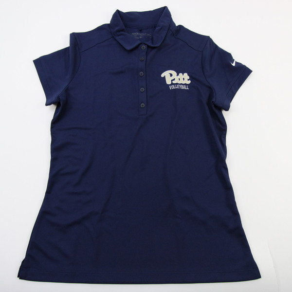 Pittsburgh Panthers Nike Golf Dri-Fit Polo Women's Navy Used M TOPS-165942
