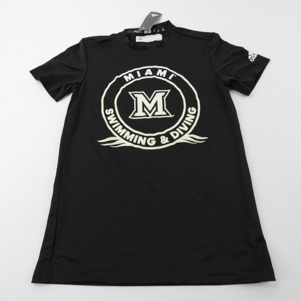Miami RedHawks adidas Short Sleeve Shirt Men's Black New with Tags XS TOPS-165969