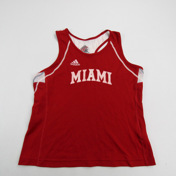 Miami RedHawks adidas Sleeveless Shirt Women's Red Used Multiple Sizes TOPS-166091