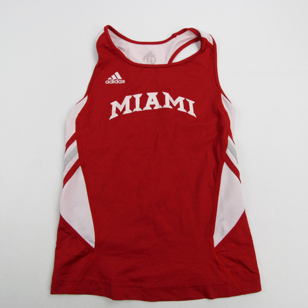 Miami RedHawks adidas Sleeveless Shirt Women's Red Used Multiple Sizes TOPS-166093