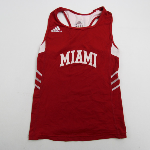 Miami RedHawks adidas Sleeveless Shirt Women's Red Used Multiple Sizes TOPS-166094