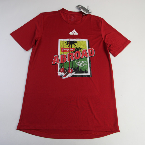 Rutgers Scarlet Knights adidas Short Sleeve Shirt Men's Red New XS-TOPS-166113