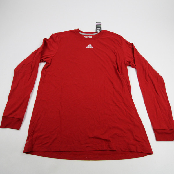 adidas Go-To tee Long Sleeve Shirt Men's Red New with Tags XL-TOPS-166213