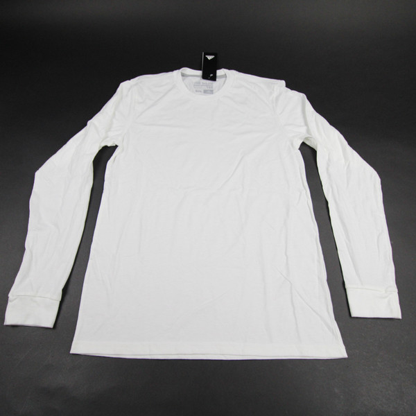 adidas Long Sleeve Shirt Men's White New with Tags-TOPS-166215