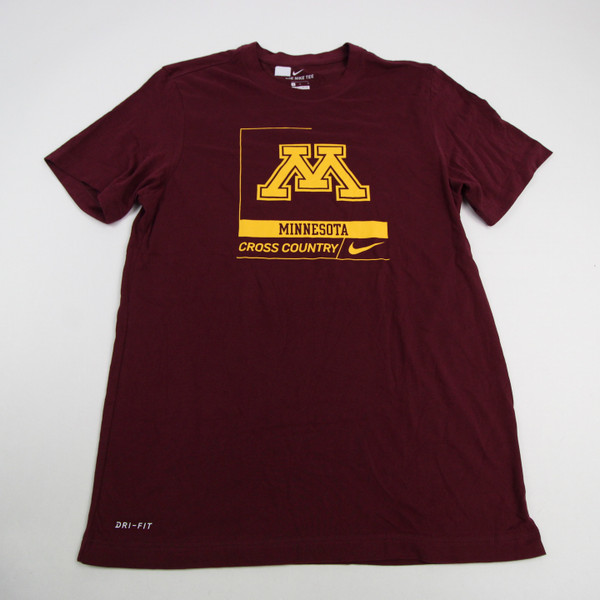 Minnesota Golden Gophers Nike Dri-Fit Short Sleeve Shirt Men's Maroon Used M TOPS-166429