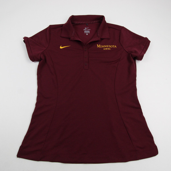 Minnesota Golden Gophers Nike Dri-Fit Polo Women's Maroon New without Tags L TOPS-166457