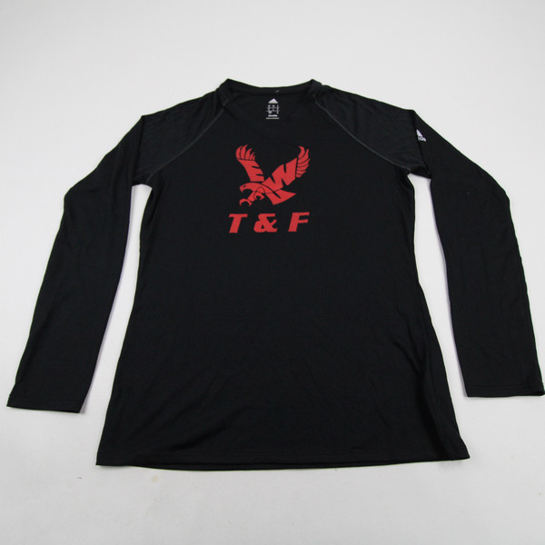 Eastern Washington Eagles adidas Climalite Long Sleeve Shirt Men's Black Used S TOPS-166479