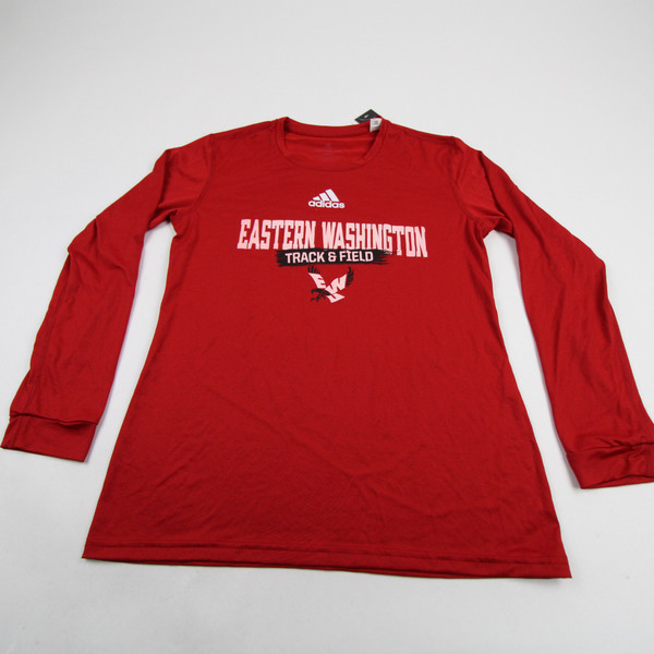 Eastern Washington Eagles adidas Creator Long Sleeve Shirt Women's Red Used M TOPS-166656