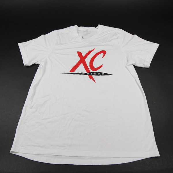 Eastern Washington Eagles adidas Creator Short Sleeve Shirt Men's White Used L TOPS-166742