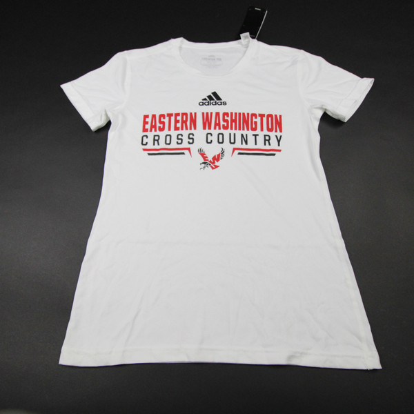 Eastern Washington Eagles adidas Short Sleeve Shirt Women's White Used XS TOPS-166781