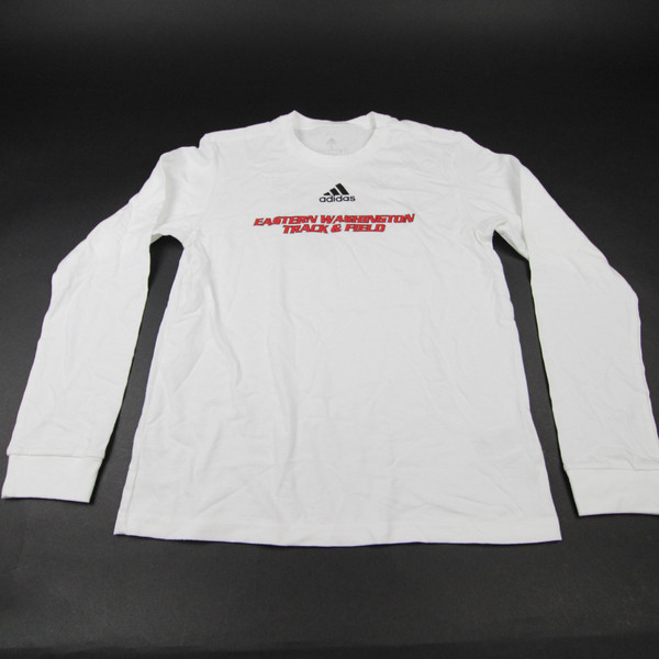 Eastern Washington Eagles adidas Long Sleeve Shirt Women's White Used S TOPS-166782