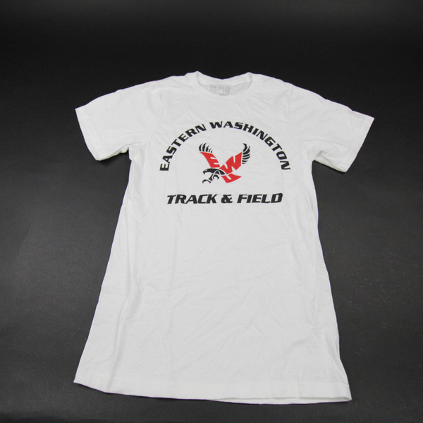 Eastern Washington Eagles adidas Short Sleeve Shirt Women's White Used XS-TOPS-166789