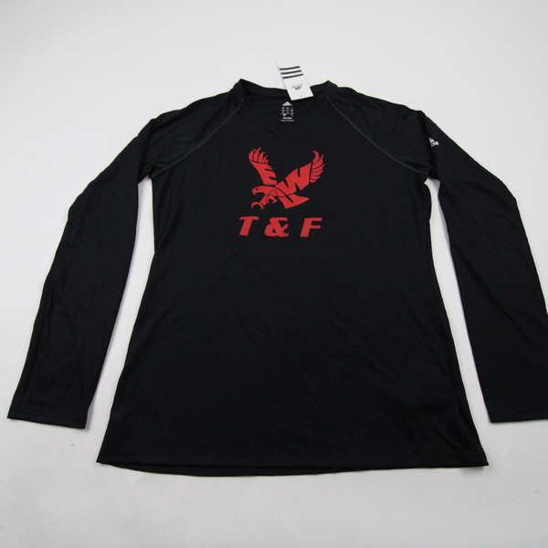 Eastern Washington Eagles adidas Short Sleeve Shirt Women's Black Used XS-TOPS-166797