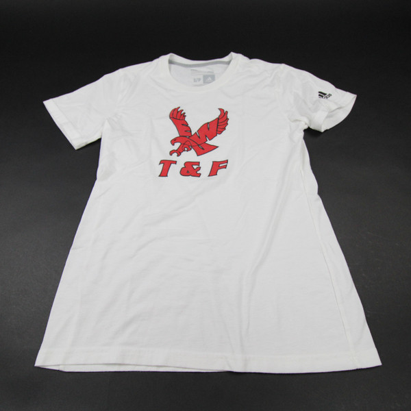 Eastern Washington Eagles adidas Short Sleeve Shirt Women's White Used S TOPS-166860