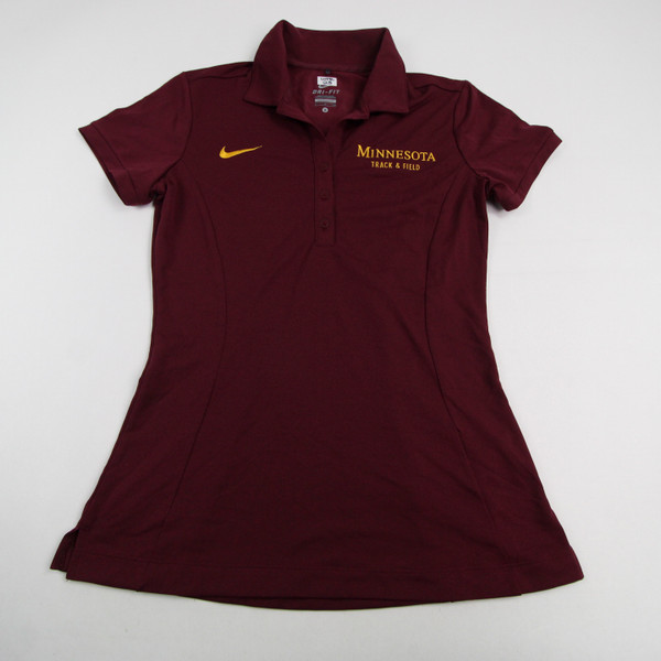 Minnesota Golden Gophers Nike Dri-Fit Polo Women's Maroon Used S TOPS-166932
