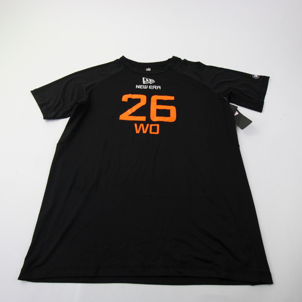 New Era Short Sleeve Shirt Men's Black New with Tags L-TOPS-164156