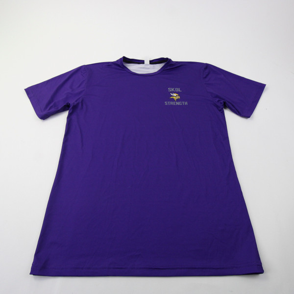 Minnesota Vikings WSI Sports Short Sleeve Shirt Men's Purple Used M TOPS-163843