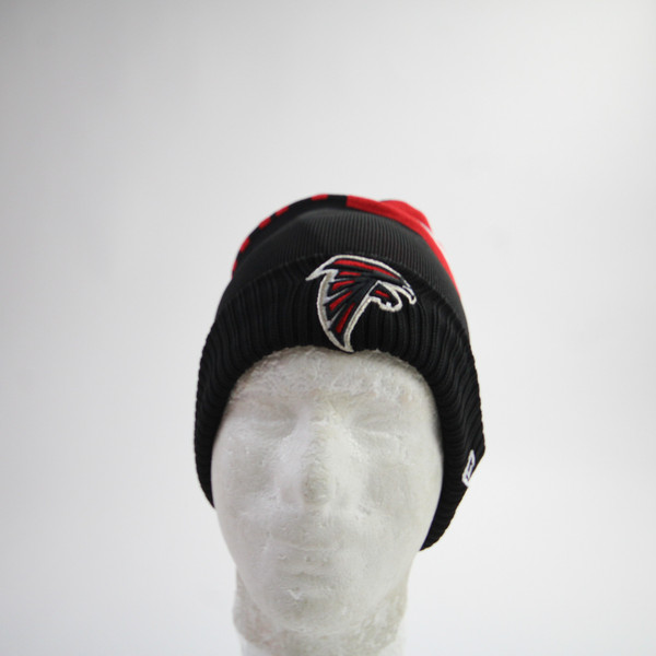 Atlanta Falcons New Era Winter Hat Unisex Black/Red Used MD/LG-HATS-015175