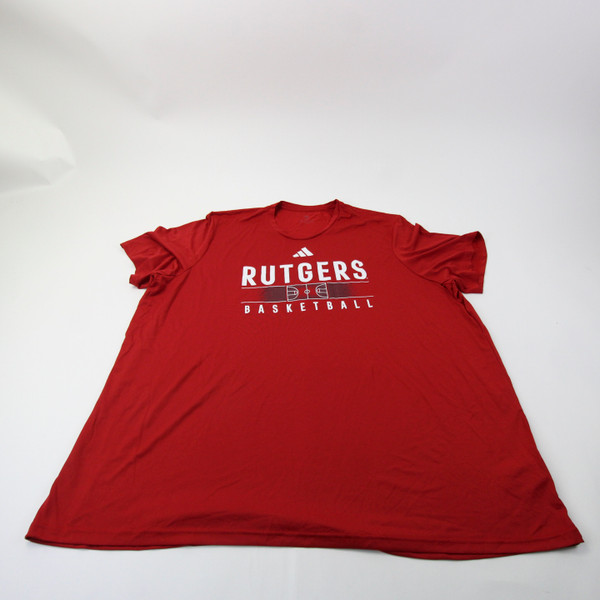 Rutgers Scarlet Knights adidas Short Sleeve Shirt Men's Red New 4XL-TOPS-164219