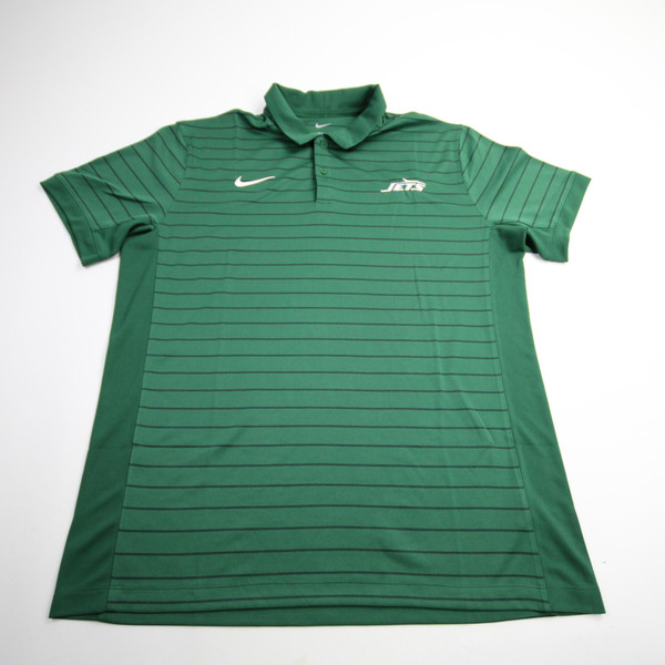 New York Jets Nike NFL On Field Dri-Fit Polo Men's Green Used L TOPS-163475