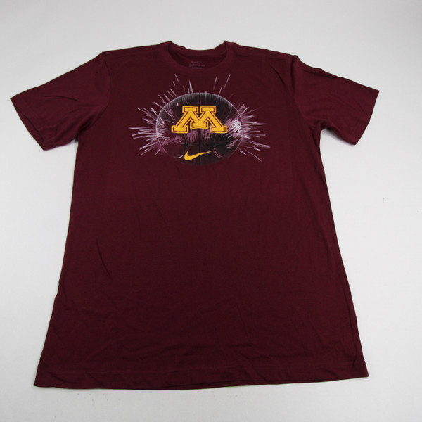 Minnesota Golden Gophers Nike Dri-Fit Short Sleeve Shirt Men's Maroon New S-TOPS-167349