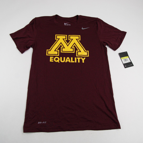 Minnesota Golden Gophers Nike Dri-Fit Short Sleeve Shirt Men's Maroon New S-TOPS-167375