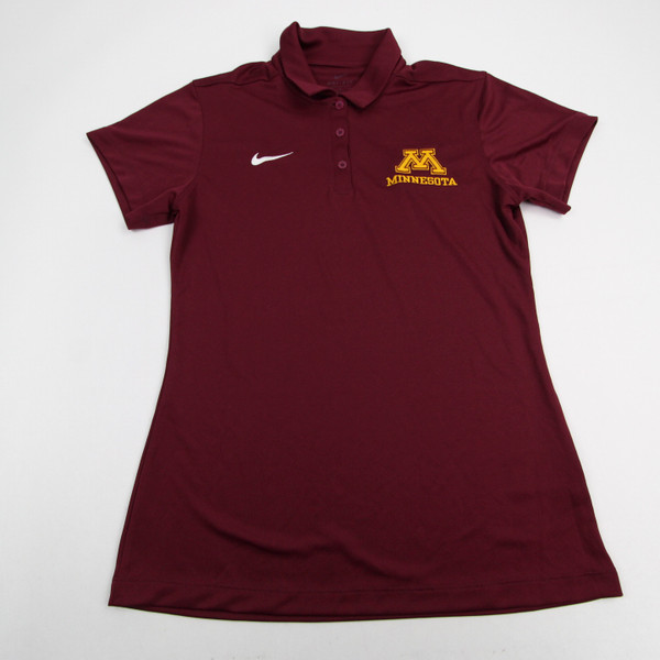 Minnesota Golden Gophers Nike Dri-Fit Polo Women's Maroon Used S TOPS-167460