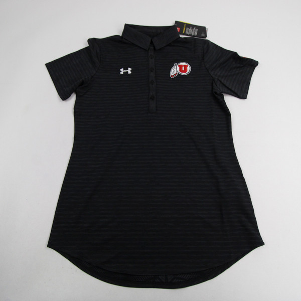 Utah Utes Under Armour HeatGear Polo Women's Black New with Tags XS TOPS-167477