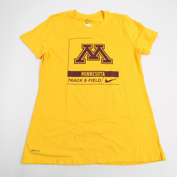 Minnesota Golden Gophers Nike Nike Tee Short Sleeve Shirt Women's Gold Used S TOPS-167494