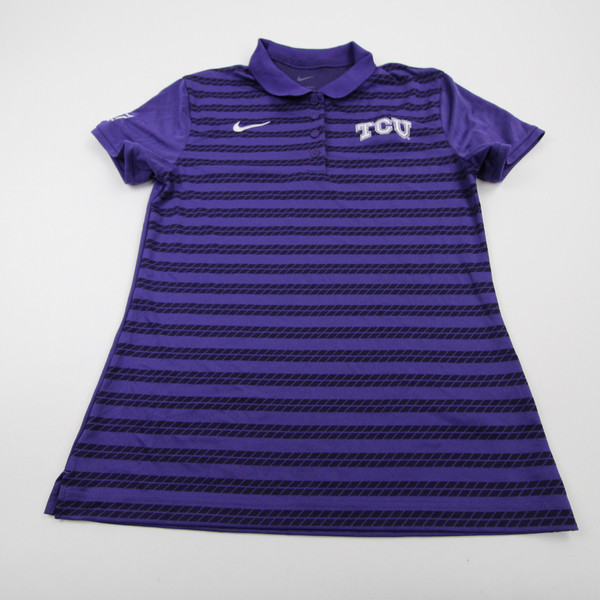 TCU Horned Frogs Nike Dri-Fit Polo Women's Purple Used S TOPS-167528
