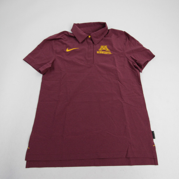 Minnesota Golden Gophers Nike Dri-Fit Polo Women's Maroon Used S TOPS-167572