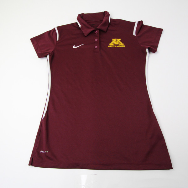 Minnesota Golden Gophers Nike Dri-Fit Polo Women's Maroon Used S-TOPS-167576