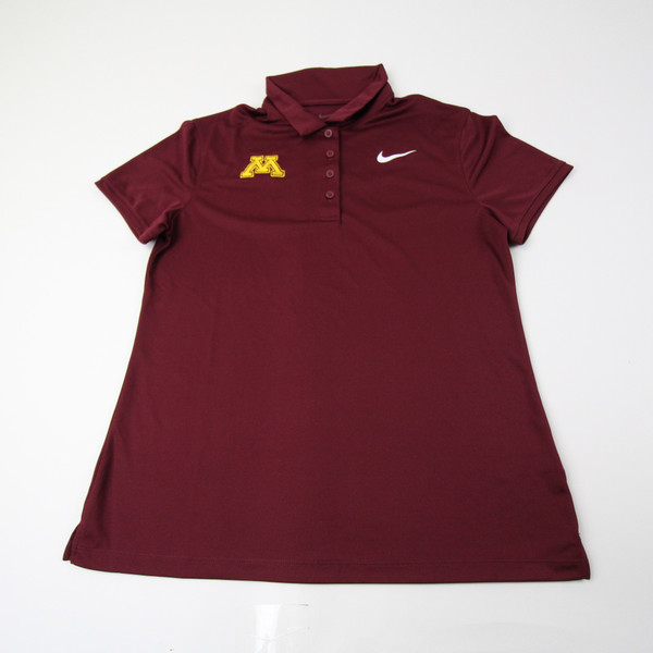 Minnesota Golden Gophers Nike Dri-Fit Polo Women's Maroon Used M-TOPS-167577