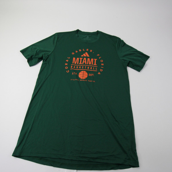 Miami Hurricanes adidas Short Sleeve Shirt Men's Multiple Sizes TOPS-167594
