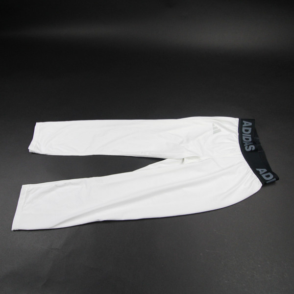 adidas Compression Pants Men's White Used-PNTS-034571