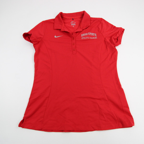Ohio State Buckeyes Nike Polo Women's Red Used Multiple Sizes TOPS-167707