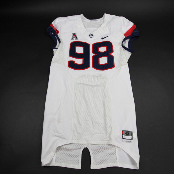 UConn Huskies Nike Game Jersey - Football Men's White Used Multiple Sizes JRSY-010322