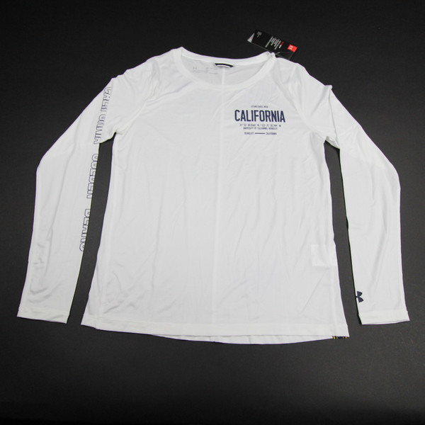 California Golden Bears Under Armour Long Sleeve Shirt Women's White Used XS-TOPS-167956