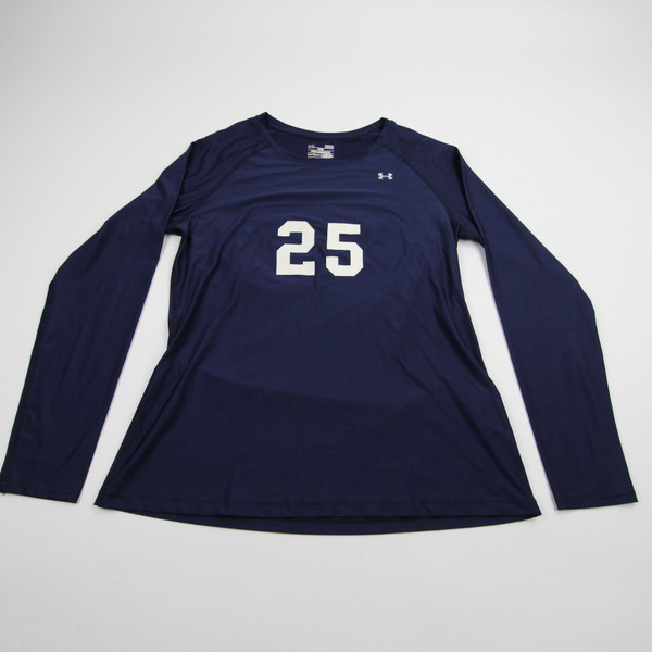 Under Armour HeatGear Long Sleeve Shirt Women's Navy Used Multiple Sizes TOPS-168066