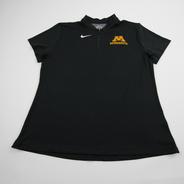 Minnesota Golden Gophers Nike Dri-Fit Polo Women's Black Used L TOPS-168152
