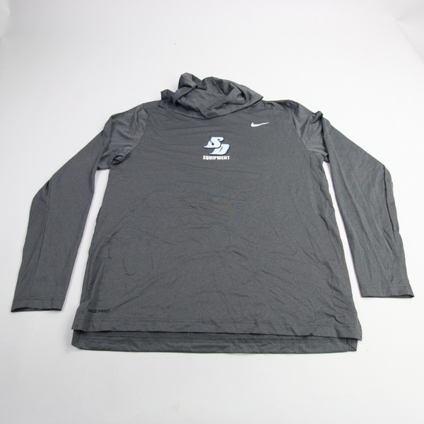 San Diego Toreros Nike Dri-Fit Long Sleeve Shirt Men's Gray New-TOPS-163695