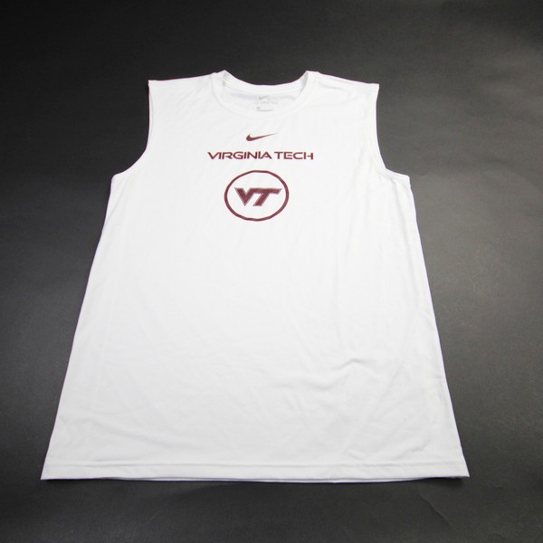 Virginia Tech Hokies Nike Short Sleeve Shirt Men's White New S-TOPS-163442